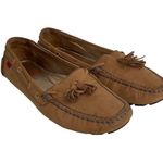 Marc Joseph  New York Brown Leather Driving Moccasins Tassels size 8 casual Photo 0