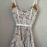 V. Chapman White Lace Mini Dress Photo 4