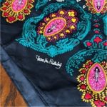 Diane Von Furstenberg  Black and Multicolor Scarf Photo 8