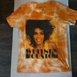 Whitney Houston Orange Crewneck Short Sleeve Tie Dye T Photo 5