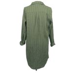 Everly Anthropologie  Green Tee Shirt Tie Up Dress Casual Size M Photo 3