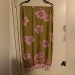Touch of Hawaii Beige with Pink Hibiscus Scarf Photo 5
