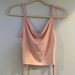 SheIn  size small pale pink tank top with ruching on the side Photo 0