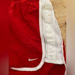 Nike Dri Fit Tempo Women’s Size Large Red Poly Running Shorts Photo 8
