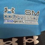 Under Armour  WOMEN'S COLDGEAR COMPRESSION LEGGINGS BLACK/BLUE SIZE SM Photo 6