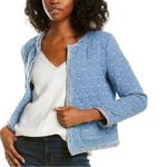 J. McLaughlin Helene Jacket Blue Size L Photo 1