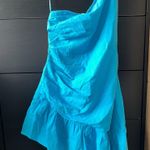 Light Blue One Shoulder Dress Size M Photo 0