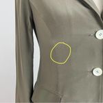 Luciano Barbera Moss Green Silk Blazer Jacket Photo 4