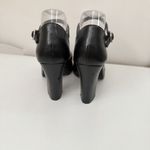 Bongo Vintage 90s Y2K  Black Bow Platform Chunky Heels Shoes Mary Jane Rockabilly Photo 3