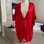 Victoria's Secret NWT  Red Satin Love Heart Kimono Robe Flutter Sleeve‎ brand new Photo 10