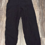 Sundance  Cargo Utility Black Linen Pants size 10 Photo 0