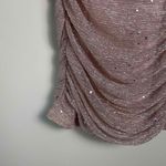 Lulus New  Women's XS Spaghetti Strap Pink Bodycon Ruched Mini New Years Dress Photo 4