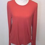 Danskin Orange Ribbed Women's S Long Sleeve Shirt Athletic Photo 0