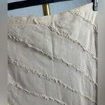 Insight Women's Beige Frayed Linen Cotton Jacket Dress Suit Set blazer Size 12 Photo 7