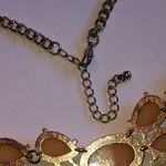 Elegant Gold Tone Peach Boho Retro Statement Necklace Photo 4