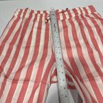 Candace Cameron Bure Women's Pants PM Petite Pink White Stripes Printed Wide Photo 7