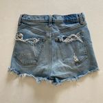 Abercrombie & Fitch  High Rise Mom Shorts 26 / 2 Distressed Denim Cutoff Light Wa Photo 1