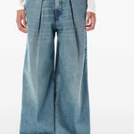 HAIKURE Candy Pleated Jeans Size 28 Blue Photo 0