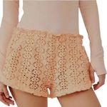 Free People Beach Crochet Love Shorts in Autumn Peach Size S New without Tag Photo 1