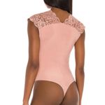Free People NWT We Are HAH x Frew People Lady Like Bodysuit in Copper Rose Sz XS $88 Photo 2