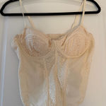 Garage Cream Corset Top Photo 0
