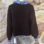 Commense 2 in 1 Ribbed Cutout Sweater size xs Brown Photo 6