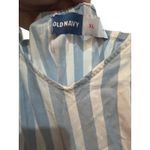 Old Navy  Maxi Dress Blue White Stripe Tiered Spaghetti Strap XL Photo 3