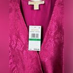 Michael Kors Michael  Petite Jacquard Snakeskin Print Ruffled Mini Dress Size L Photo 3