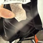 Roberta Dress Vintage 90s Medium Black Velvet Maxi Gown Floral Embroidery USA Black Photo 8