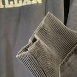 Caterpillar Vintage  Navy Sweatshirt with Yellow Logo Photo 4