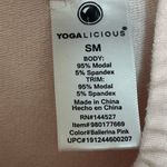 Yogalicious  Women's Pullover Sweatshirt Long Sleeve Ballerina Stretch Pink Small Photo 2