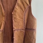 Cabin creek Leather Crochet Vest Photo 3