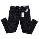 Skinny Girl  NWT Black Tiger Print Paul High Rise Skinny Jeans Size 32 Photo 2