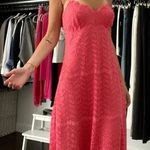 Cosabella Vintage Y2K Lace Midi Slip Dress Punch Pink Size M Photo 2