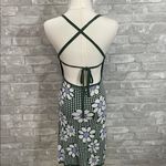 Shop Stevie Green and Purple Floral Knit Dress Photo 2