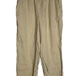 Quince 100% Linen Beige Casual Pull On Pants Size Large Tan Photo 0