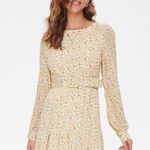 Forever 21 ✨F21 Floral Yellow Belted Dress✨ Photo 0
