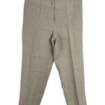 Talbots  Heritage Linen Straight Leg High Waist Beige Trousers Pants SZ 6 Neutral Photo 0