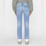frame denim NWT Frame‎ Le High Straight Demarco Rips Denim Blue Jeans Size 33 Photo 1