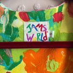 Jams World  Vintage Colorful Floral Abstract Button Front Vest Sz S Photo 2