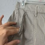 Gap High Rise Barrel Khakis, New Off White Stripe, 00 Photo 3