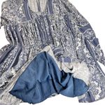 En Crême En Creme Swing Dress With Drop Waist And Volume Sleeves In Paisley Print Photo 2