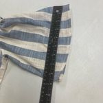 Love In Women’s Off/On Shoulder Top Blue & White Striped Size Small Oversized Photo 6