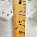 Nicole Miller Artelier  White Lace Cropped Blouse Womens S Cotton Cottage Core Photo 7