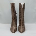 Louise et Cie Winslow Mid Calf Boots Women 6M Tan Brown Leather Pointed Toe Shoe Photo 2