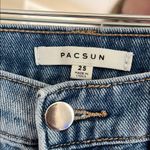 PacSun Medium Blue High Rise Cargo Distressed Jeans Photo 1