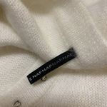 Naf Naf White Angora Wool‎ Blend Knit Sweater Dress Short Sleeve Medium Photo 6