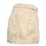 Cache Luxe Gold Metallic Jacquard Banded Bottom Skirt Textured New $158 NWT Photo 2