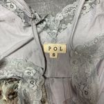 Lace Floral Grey Tank Top Gray Photo 3