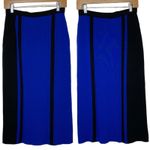 Ming Wang Maxi Skirt Cable Soft Knit Blue Black size XS Photo 2